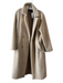 House of Harlow Size M Beige Polyester Faux Fur Side Pockets Button Front Coat Beige / M