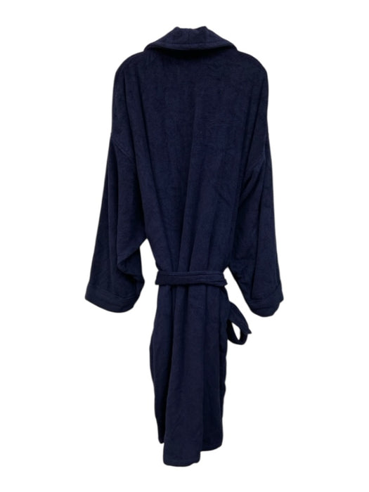 Polo Ralph Lauren Size 3X NWT Blue Cotton Terry Cloth Embroidered Pockets Robe Blue / 3X