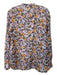 Vince Size Small Purple, Green, Orange Tencel Blend Long Sleeve Floral Top Purple, Green, Orange / Small