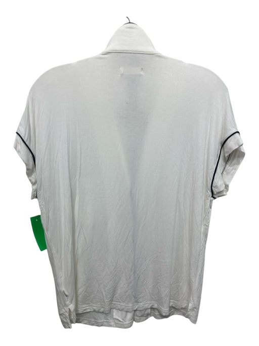 Ugg Size S White & Black Ecovero Blend Short Sleeve Piping Button up Pant Set White & Black / S