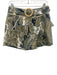 Veronica Beard Size 6 White, Green, Navy Linen All Over Print Belt Inc Shorts White, Green, Navy / 6