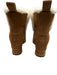 Ugg Shoe Size 10 Brown Leather Upper Suede Shearling Lined Wedge Ankle Boots Brown / 10