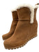 Ugg Shoe Size 10 Brown Leather Upper Suede Shearling Lined Wedge Ankle Boots Brown / 10