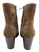 Vince Shoe Size 10 Dusty Brown Leather Upper Suede Side Zip Square Toe Boots Dusty Brown / 10