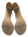 Stuart Weitzman Shoe Size 10 Gold & Silver textile upper Shimmer Glitter Sandals Gold & Silver / 10