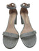 Stuart Weitzman Shoe Size 10 Gold & Silver textile upper Shimmer Glitter Sandals Gold & Silver / 10