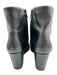 Vince Shoe Size 10 Black Leather Upper Wedge Side Zip Square Toe Ankle Boots Black / 10