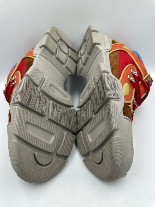 Gucci Shoe Size 12 Orange & Multi Synthetic Laces Men's Shoes