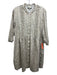 Tuckernuck Size XXL Beige & White Cotton Long Sleeve Cheetah Print Dress Beige & White / XXL