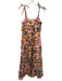 Farm Rio Size L Pink, Green, Multi Cotton Swiss Dots Floral Print Dress Pink, Green, Multi / L