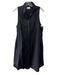 Tuckernuck Size XL Black Cotton Blend Sleeveless Button Front Collared Dress Black / XL
