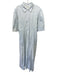 India Amory Size L White & Blue Cotton Botanical 1/2 Puff Sleeve Pocketed Dress White & Blue / L