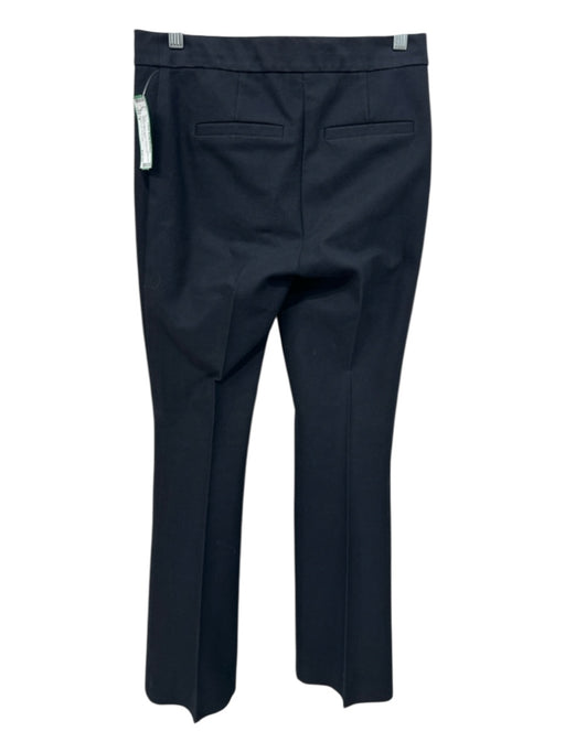 Derek Lam 10 Crosby Size 4 Black Cotton Zip Fly Hook & Eye Trouser Pants Black / 4