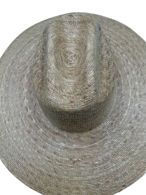 Lack of Color Beige Palm Straw Woven Wide Brim Sun Hat Beige / S/M