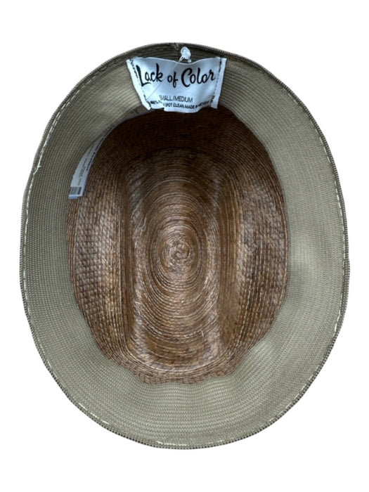 Lack of Color Beige Palm Straw Woven Wide Brim Sun Hat Beige / S/M