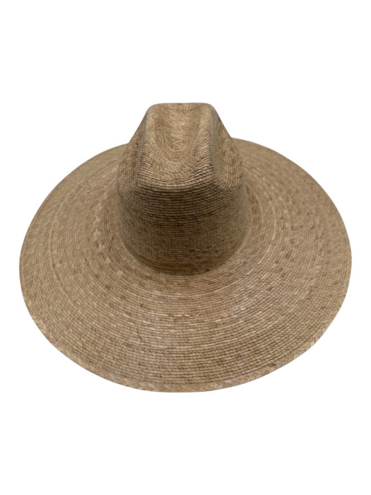 Lack of Color Beige Palm Straw Woven Wide Brim Sun Hat Beige / S/M