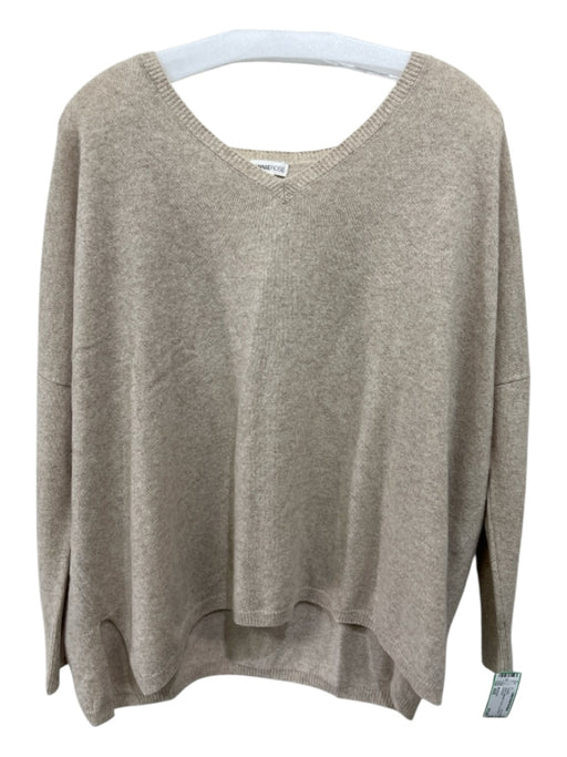 Minnierose Size XS/S Beige Cashmere V Neck Long Sleeve Sweater Beige / XS/S