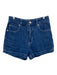 Frame Size 25 Blue Wash Cotton Denim High Waist Button & Zip Fly A line Shorts Blue Wash / 25