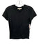 Frame Size S Black Cotton Short Sleeve T Shirt Top Black / S