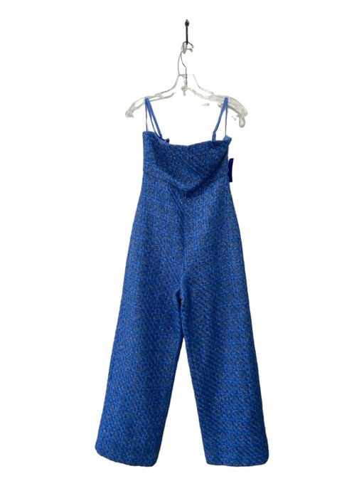 Mare Mare x Anthropologie Size XS Powder Blue Polyester Strapless tweed Jumpsuit Powder Blue / XS