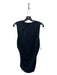 Theory Size M Black Polyamide Blend Round Neck Sleeveless Rouched Shell Top Black / M