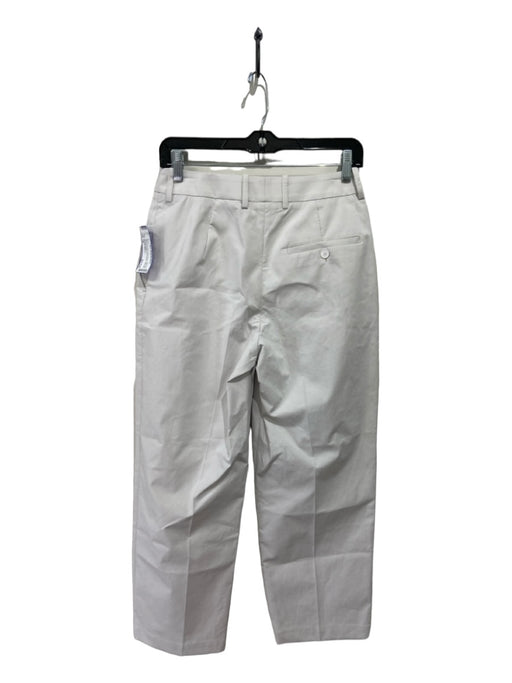 Christian Wijnants Size 36 Pale Gray Cotton Blend High Rise Tapered Pants Pale Gray / 36