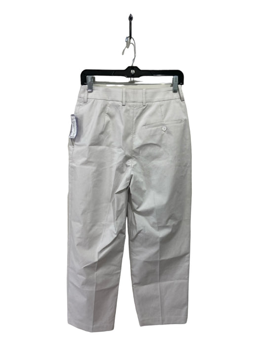 Christian Wijnants Size 36 Pale Gray Cotton Blend High Rise Tapered Pants Pale Gray / 36