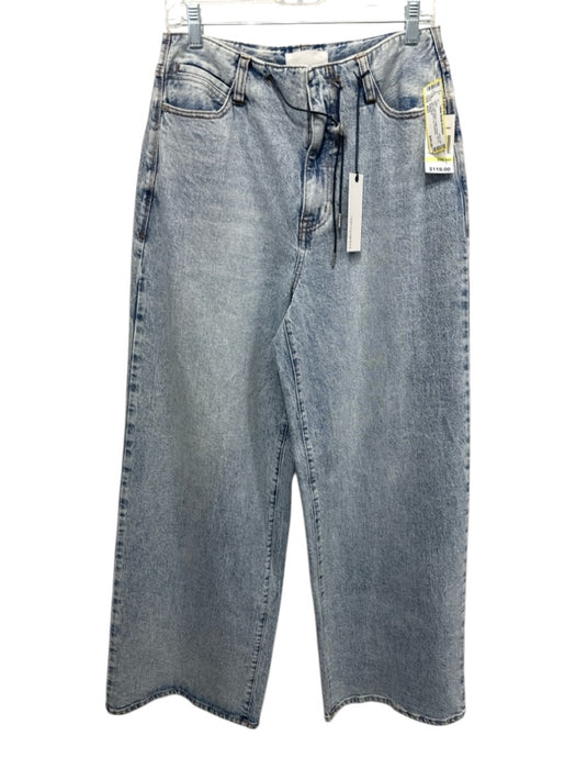 Habitual Size 4/27 Light Wash Cotton Denim Zip Fly High Rise Wide Leg Jeans Light Wash / 4/27