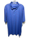 Peter Millar Size XXL Blue & Pink Polyester All Over Print Polo Short Sleeve Blue & Pink / XXL