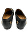 Gucci Shoe Size 37 Black & Gold Leather Metallic Thread Horsebit Bee Loafers Black & Gold / 37