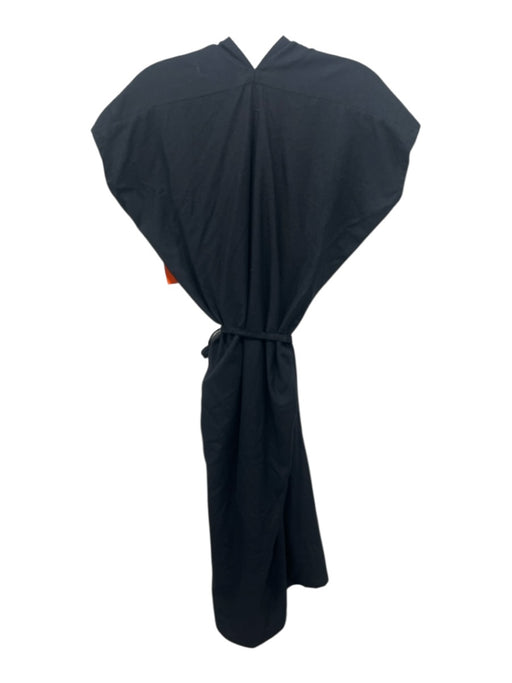 Miranda Bennett Studio Size One Size Black Silk Sleeveless V Neck Belted Dress Black / One Size