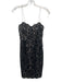 Likely Size 0 Black & Beige Nylon Blend Floral Lace Overlay Side Zip Mini Dress Black & Beige / 0