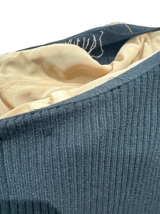 Philosophy Size 4 Black Viscose Blend Ribbed Knit Strapless Built In Bra Dress Black / 4