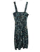 Ulla Johnson Size 0 Blue & Yellow Cotton Pintuck Mixed Print Straps Maxi Dress Blue & Yellow / 0