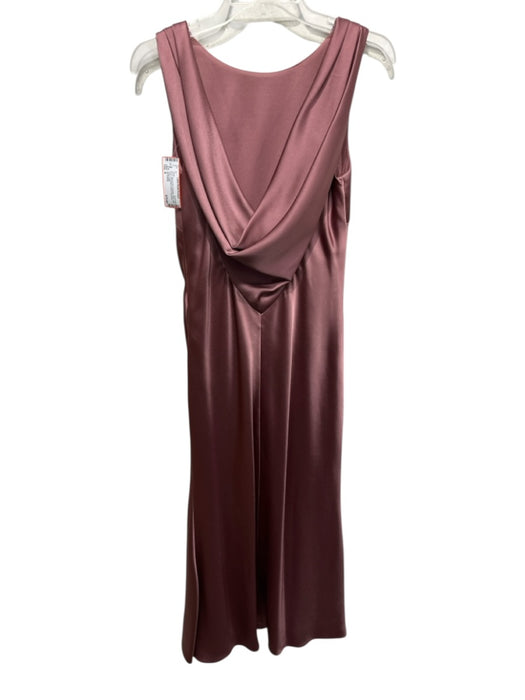 Jay Godfrey Size 4 Mauve Pink Polyester Satin Cowl Back Sleeveless column Gown Mauve Pink / 4