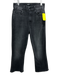 Mother Size 25 Black Wash Cotton Denim Zip & Button High Rise Straight Jeans Black Wash / 25