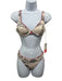 Maaji Size Small Pink & Gold Recycled Polyamide Gold Thread Textured swimwear Pink & Gold / Small