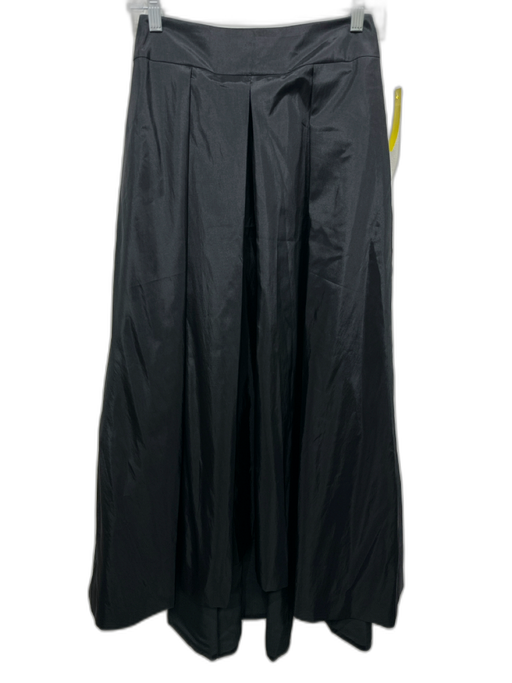 DreamSkirt Size XS Black Taffeta Back Zip Waist Panel Maxi Skirt Black / XS