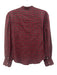 Nili Lotan Size XS Red, Blue & Mulit Cotton Plaid Snap Button Front Top Red, Blue & Mulit / XS