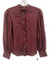 Nili Lotan Size XS Red, Blue & Mulit Cotton Plaid Snap Button Front Top Red, Blue & Mulit / XS