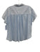 XiRENA Size XS Light Blue Cotton Cap Sleeve Button Up Gathered Detail Shirt Top Light Blue / XS
