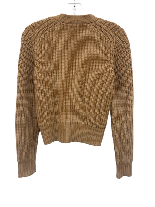 Nili Lotan Size XS Light Brown Cashmere Rib Knit Buttons Cardigan Sweater Light Brown / XS