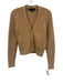 Nili Lotan Size XS Light Brown Cashmere Rib Knit Buttons Cardigan Sweater Light Brown / XS