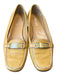 Prada Shoe Size 37.5 Mustard Leather Square Toe Flat Loafer Shoes Mustard / 37.5