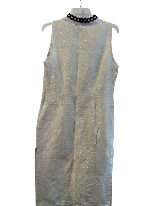 Sail To Sable Size 3 Off White & Navy No Fabric Tag Sleeveless V Neck Dress Off White & Navy / 3