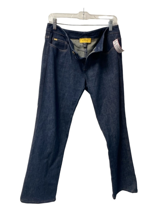 St John Size 8 Dark Wash Cotton Blend Boot Cut Pocket detail Mid Rise Jeans Dark Wash / 8