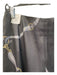 J. McLaughlin Size 10 Gray & Gold Polyester High Rise Wide Leg Side Zip Pants Gray & Gold / 10