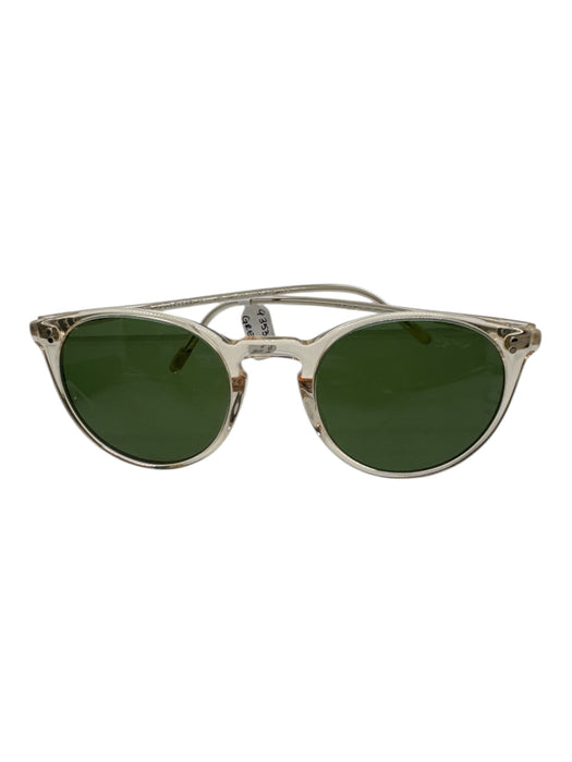 Oliver Peoples Clear Yellow & Green Acetate Tinted Lens Sunglasses Clear Yellow & Green
