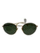 Celine Gold Gold Tone Metal Round Frames tinted lens Sunglasses Gold