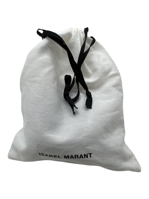 Isabel Marant Light Brown Leather Silver Buckle Braided Thin Arms Belts Light Brown / M